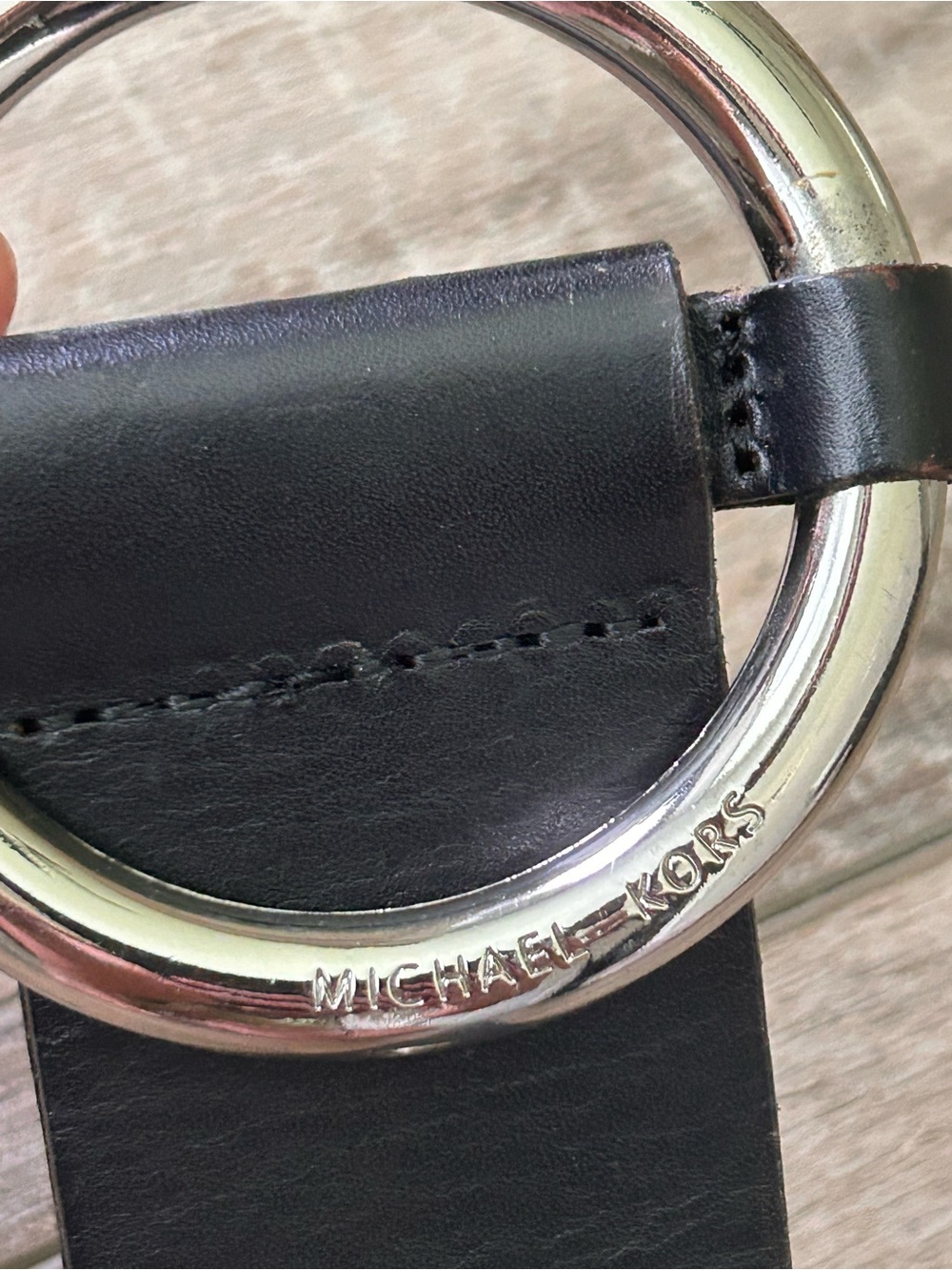 Michael Kors Wide Black Belt Women’s Size XS(30.5”) - Picture 8 of 10